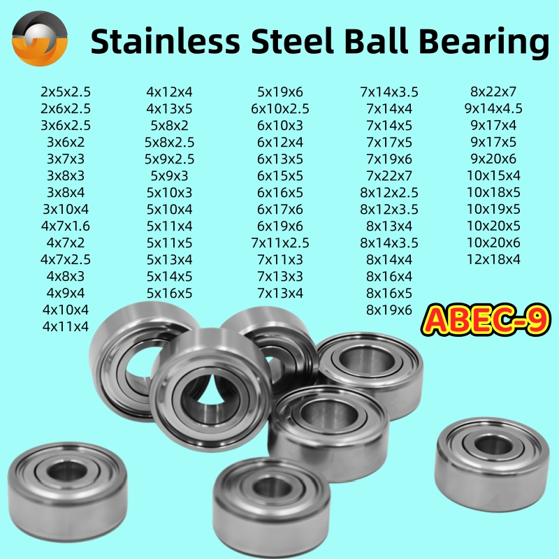Abu Garcia Reel Revo - 2 stuks SMR128ZZ 8x12x3.5mm roestvrijstalen vismolenlager