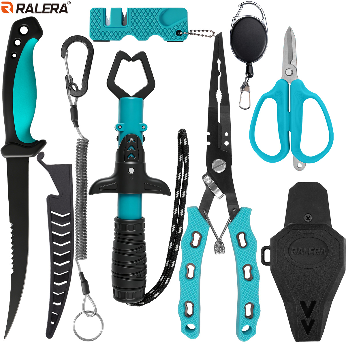 Saltwater Line - RALERA Zoutwaterbestendige Visuitrusting: Vistang, Fileermes, Vislipgrip,