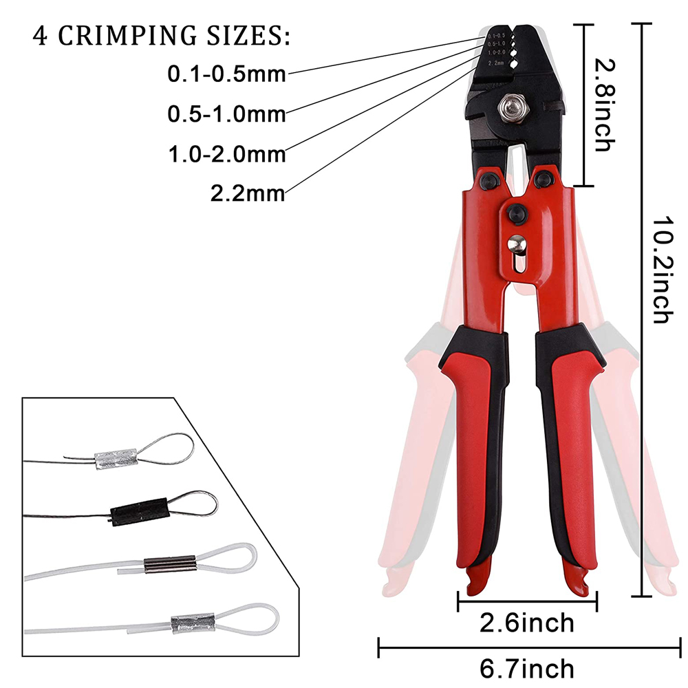 300Pcs Crimp Vissen Mouwen Set - Leader Line recensie en prijs