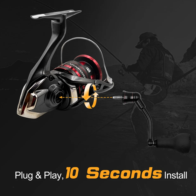 63mm Spinhendel met TPE zwarte - Daiwa Reel Fuego recensie en prijs
