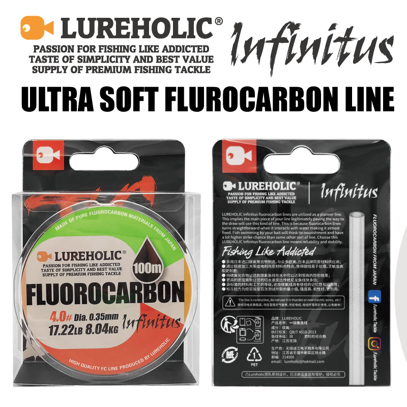 Lureholic Infinity Utra Zachte - Fluorocarbon Line recensie en prijs
